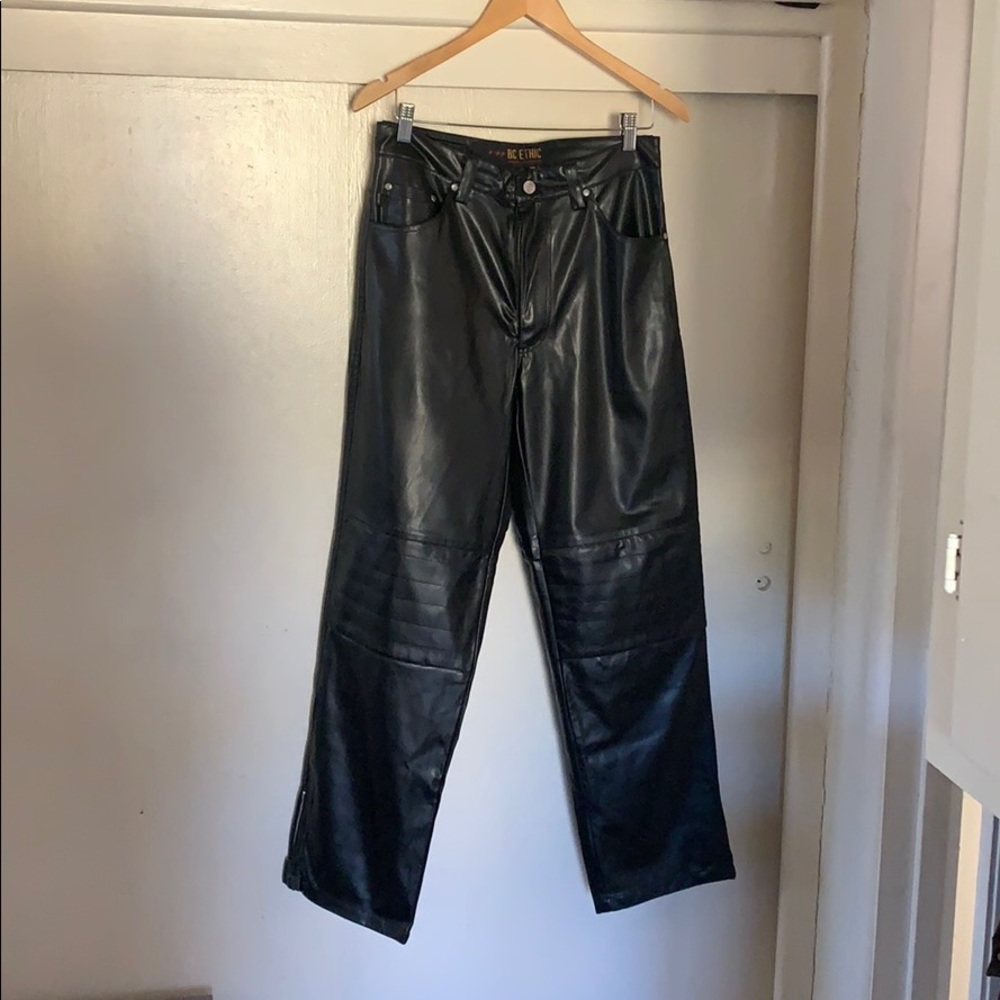 Vegan leather pants